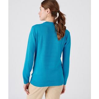 Damart  Pull col rond maille jersey souple. 