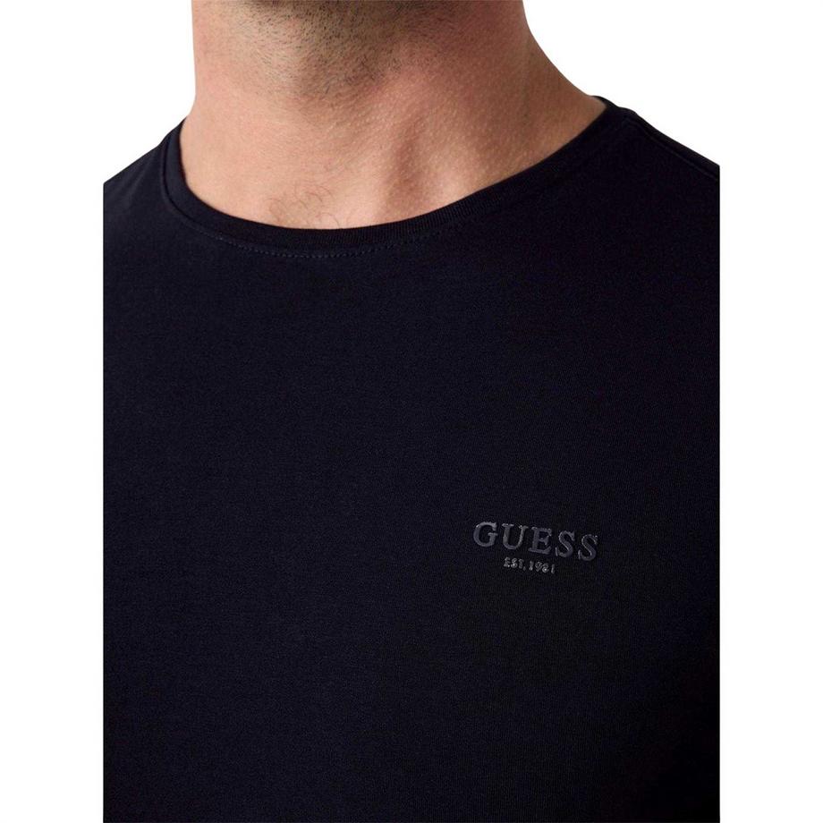 GUESS  Maglietta Aderente Logo Ricamato 