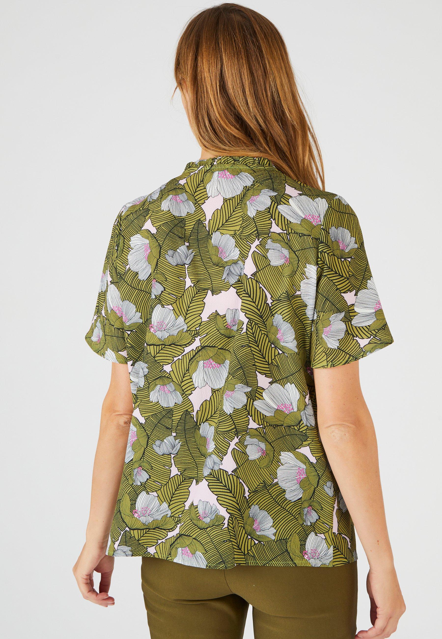 Damart  Bluse aus strukturiertem Crêpe-Stretch. 