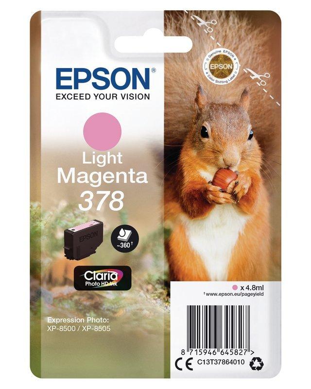 EPSON  EPSON Tintenpatrone 378 li.magenta T378640 XP-8500/8505 360 Seiten 