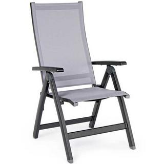 mutoni Fauteuil de jardin pliant Cruise anthracite GK52  