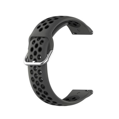 Cover-Discount  20mm cinturino sportivo in silicone perforato nero 