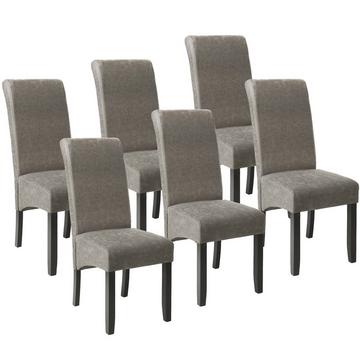 Lot de 6 chaises aspect cuir