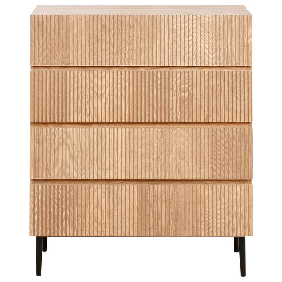 Beliani Cassettiera 4 cassetti en Fibra a media densità (MDF) Moderno BLYTHE  