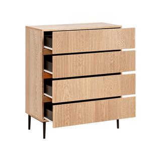 Beliani Cassettiera 4 cassetti en Fibra a media densità (MDF) Moderno BLYTHE  