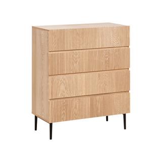 Beliani Cassettiera 4 cassetti en Fibra a media densità (MDF) Moderno BLYTHE  