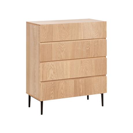 Beliani Cassettiera 4 cassetti en Fibra a media densità (MDF) Moderno BLYTHE  