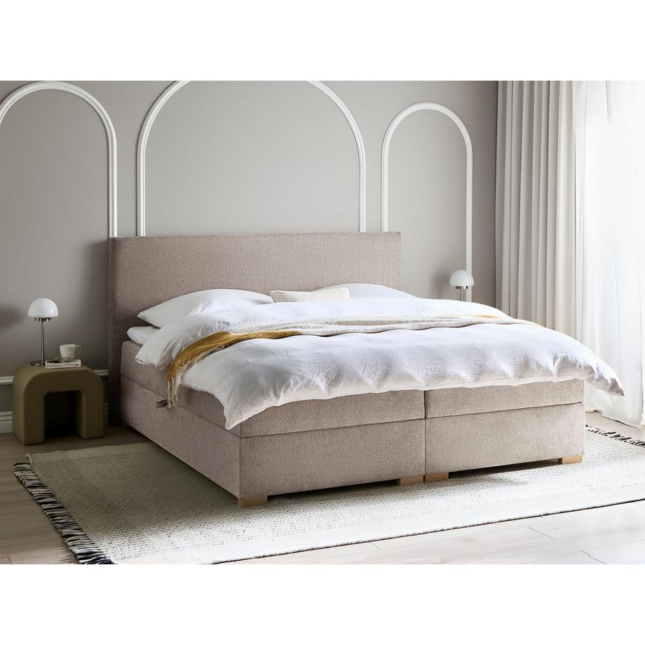 Beliani Divano letto con contenitore en Tessuto Moderno MAJOR  