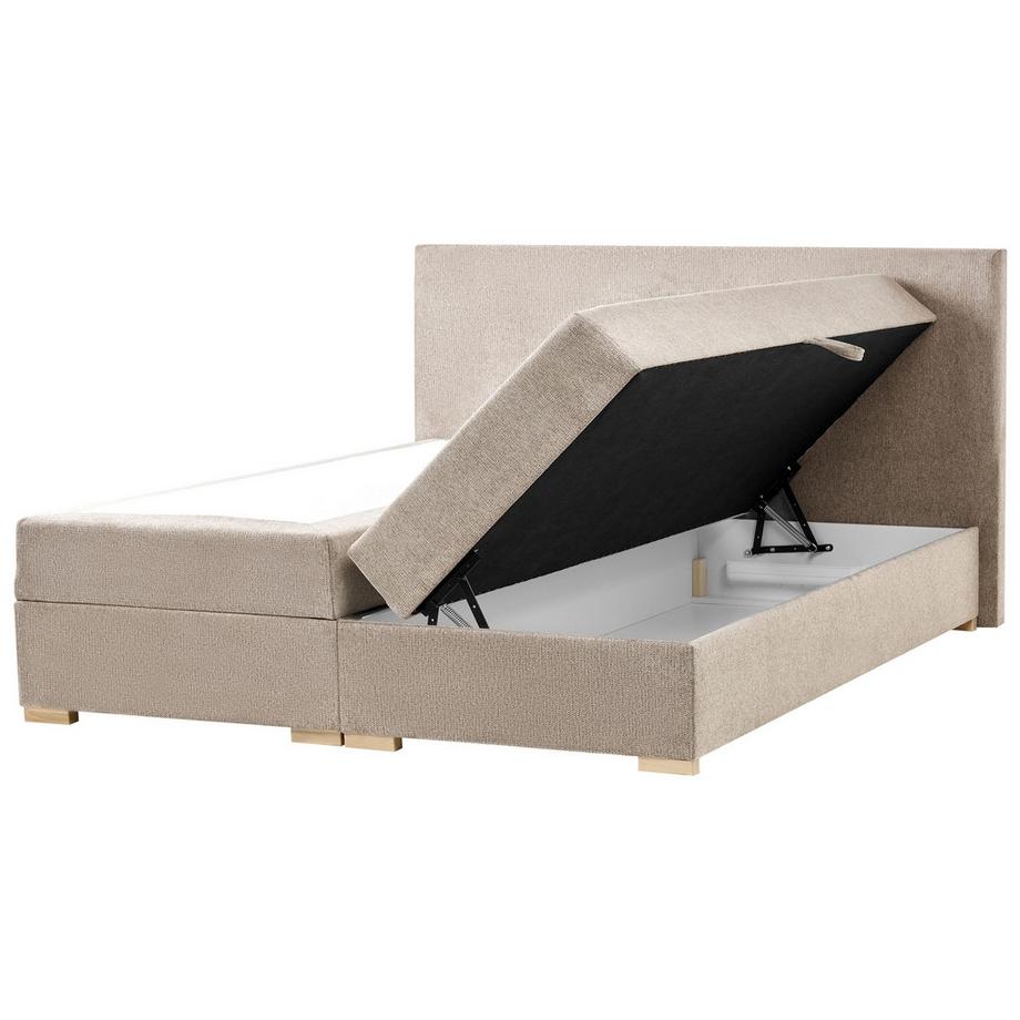 Beliani Divano letto con contenitore en Tessuto Moderno MAJOR  