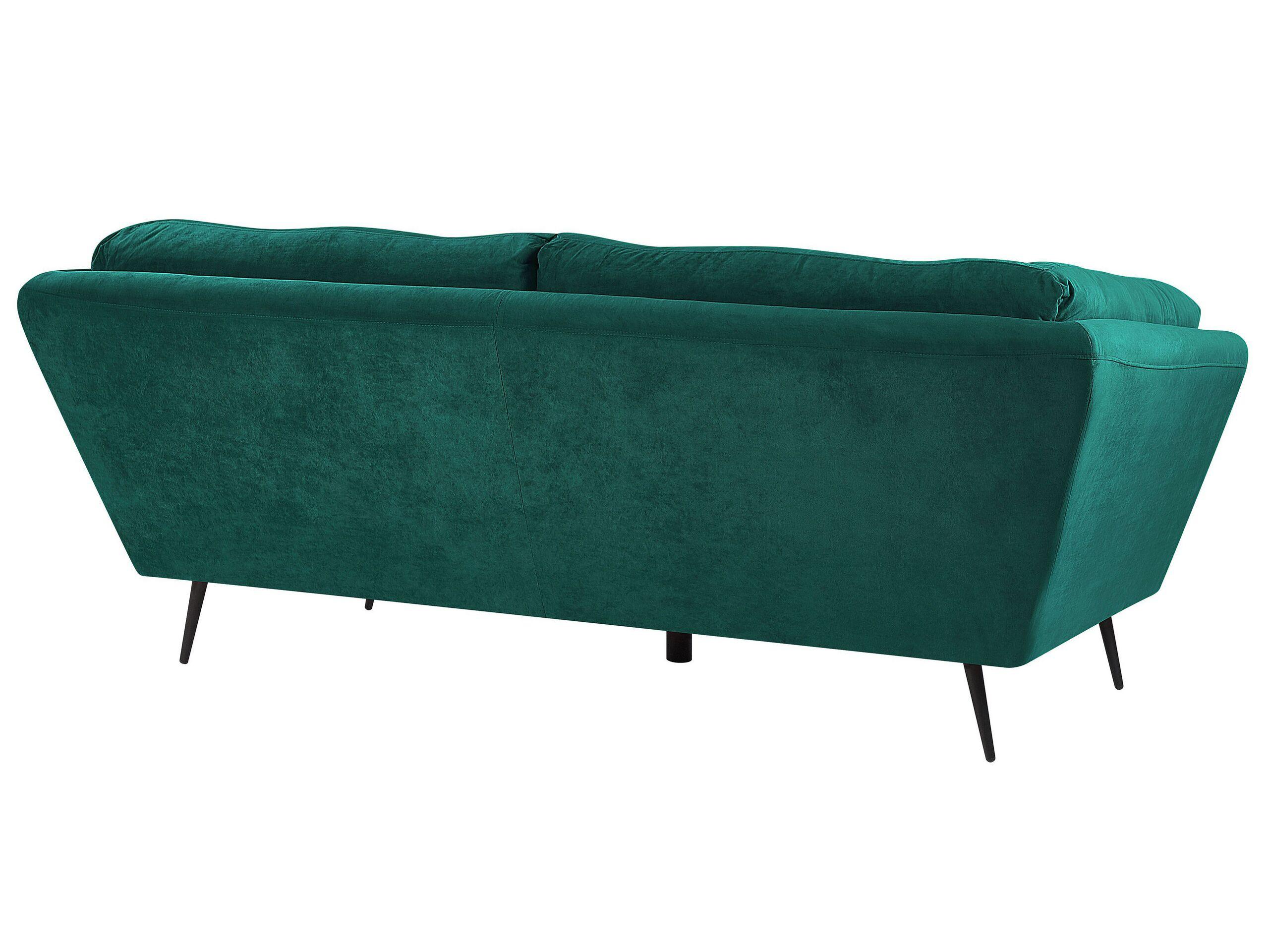 Beliani 3 Sitzer Sofa aus Samtstoff Retro LENVIK  