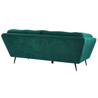 Beliani 3 Sitzer Sofa aus Samtstoff Retro LENVIK  