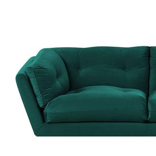 Beliani 3 Sitzer Sofa aus Samtstoff Retro LENVIK  