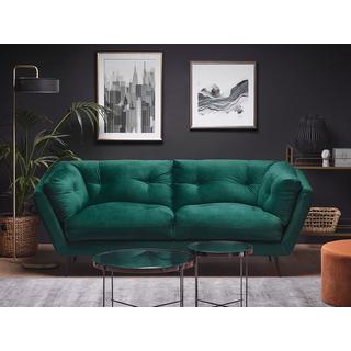 Beliani 3 Sitzer Sofa aus Samtstoff Retro LENVIK  