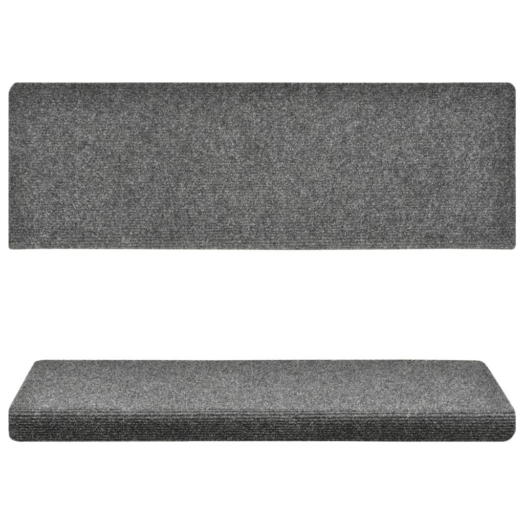 VidaXL Tapis de marches d'escalier  pcs aiguilleté polypropylène  