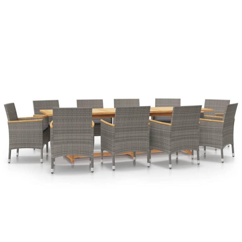 set da pranzo da giardino Polirattan
