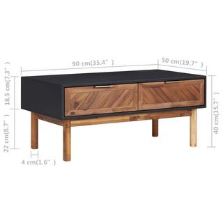 VidaXL Table basse bois d'acacia  