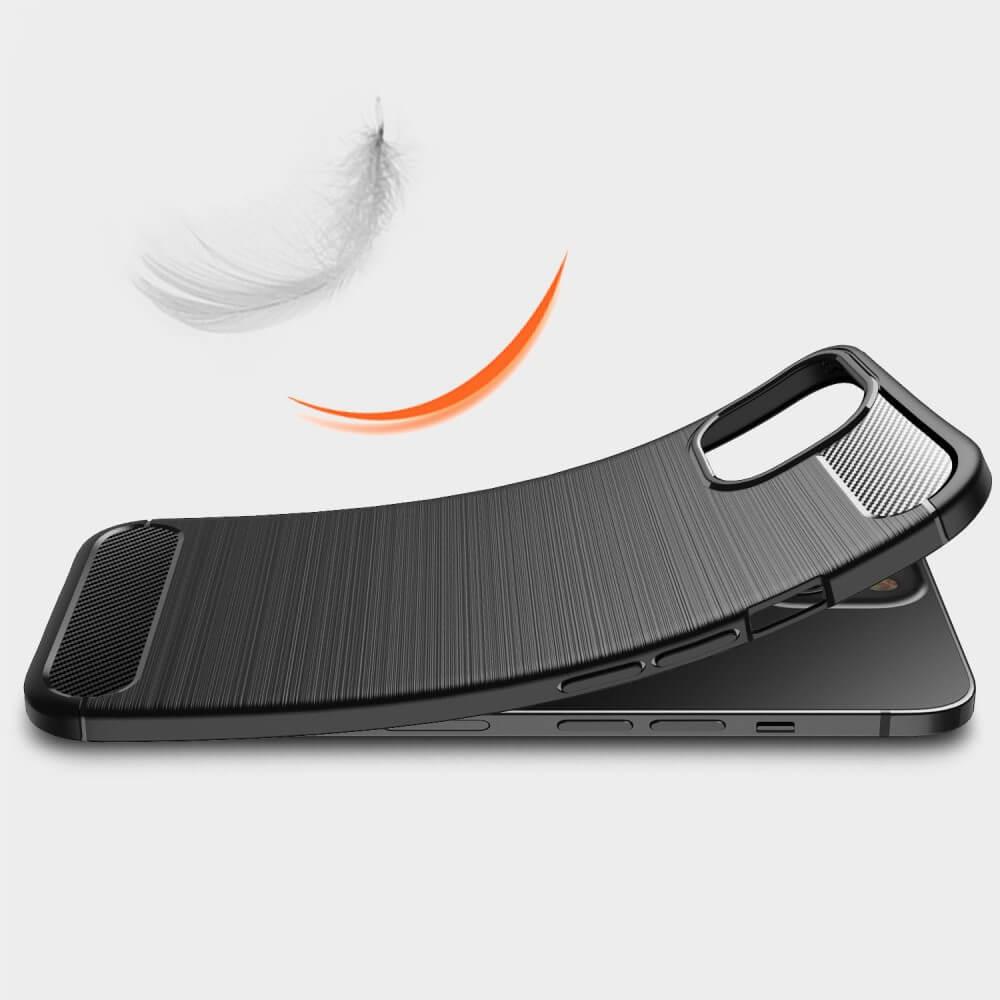 Cover-Discount  iPhone 14 / 13 - Metall Carbon Look Hülle 