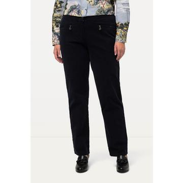 Pantalon en velours côtelé Mony, taille confortable, poches zippées