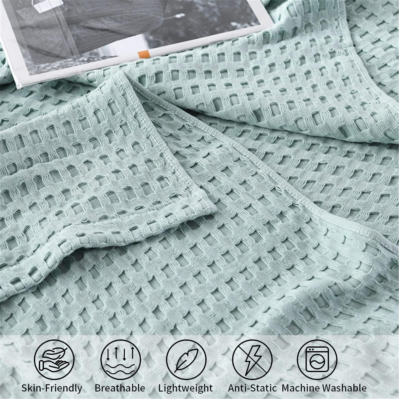 Alopini Coperta in Cotone Piqué a Nido d'Ape  