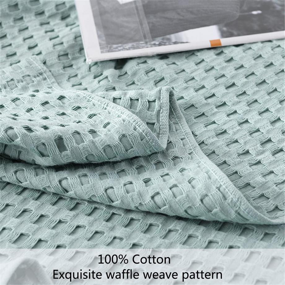 Alopini Baumwolle Waffelpiqué Kuscheldecke  