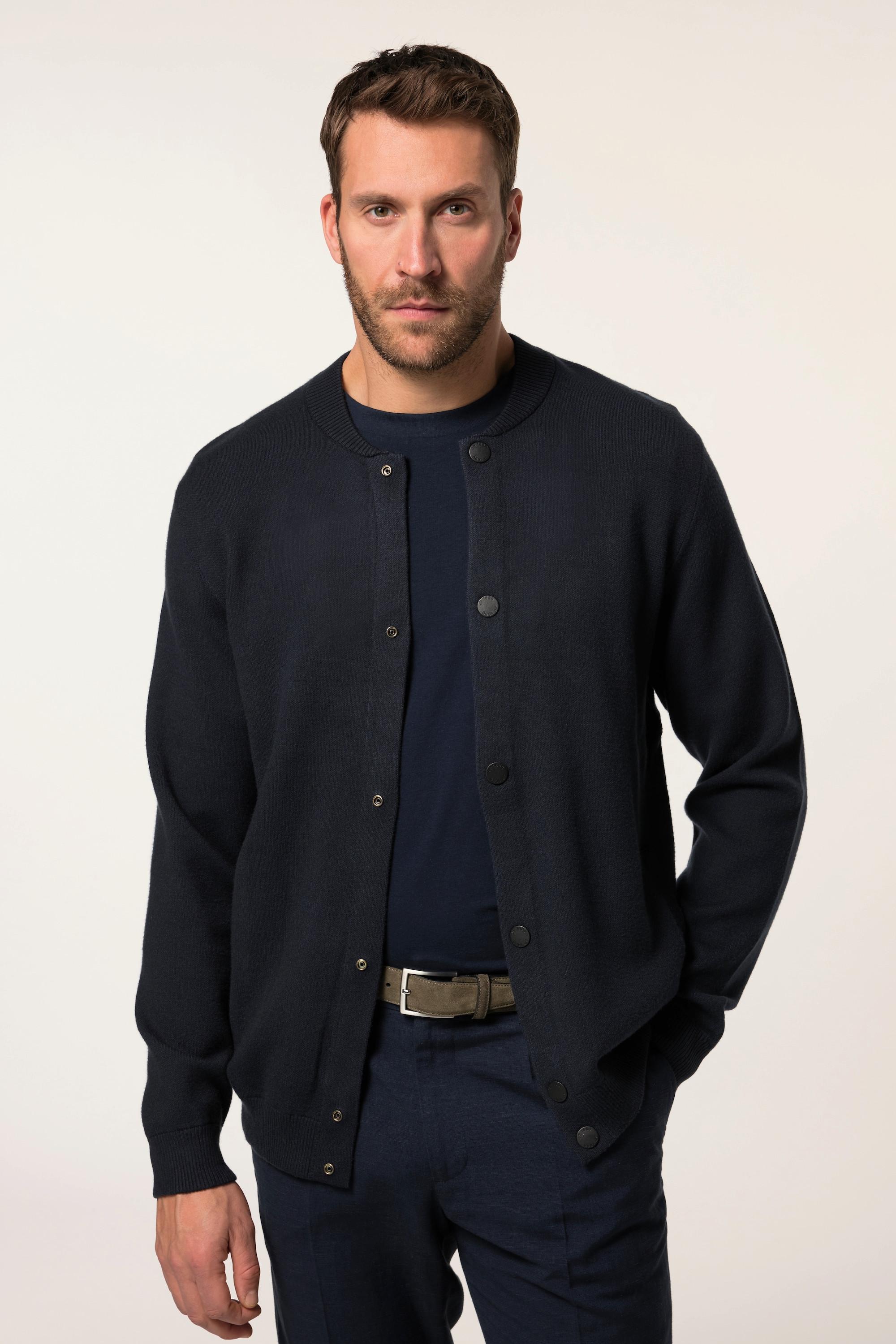 JP1880  Cardigan FLEXNAMIC®, col blouson Teddy américain, 2 poches - jusqu'au 7 XL 