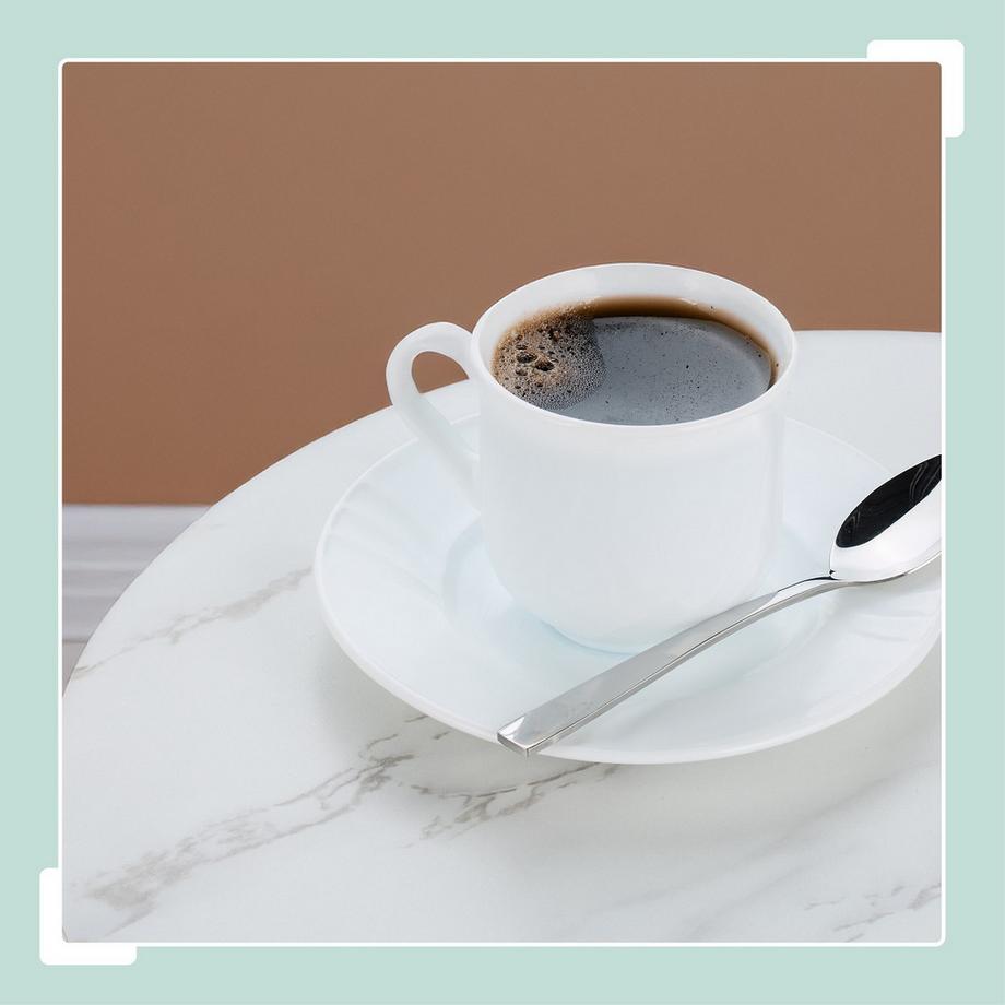 Northix Tavolino rotondo effetto marmo  