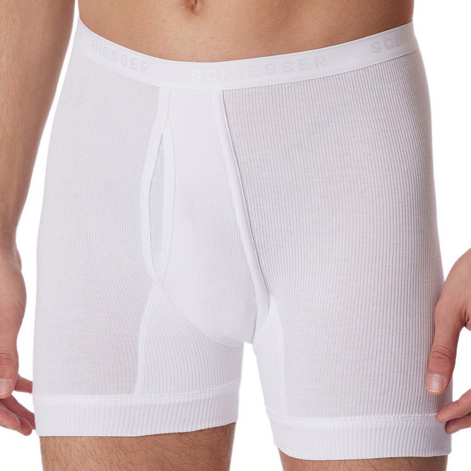 Schiesser Original Classics Doppelripp Kurze Unterhose 2er Pack  