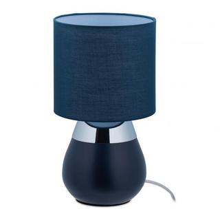 B2X Lampe de chevet avec fonction tactile bleu foncé  