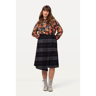 Ulla Popken Kiltrock Karo A-Linie Wickeloptik Komfortbund  