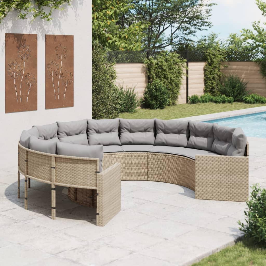 VidaXL Canapé de jardin rotin synthétique  