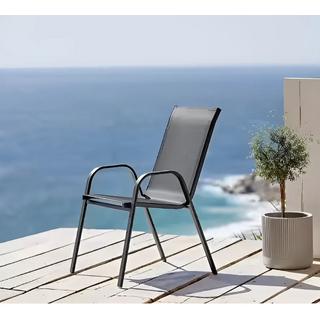 Northio Set di sedie da giardino per terrazzo, balcone, grigio  