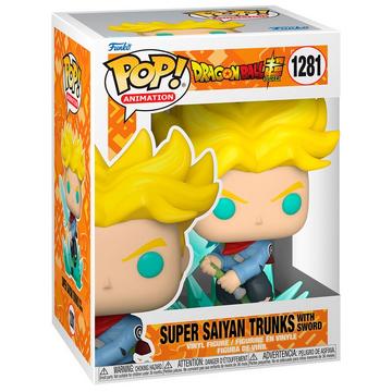 Figura POP di Dragon Ball Super Super Saiyan Trunks con spada