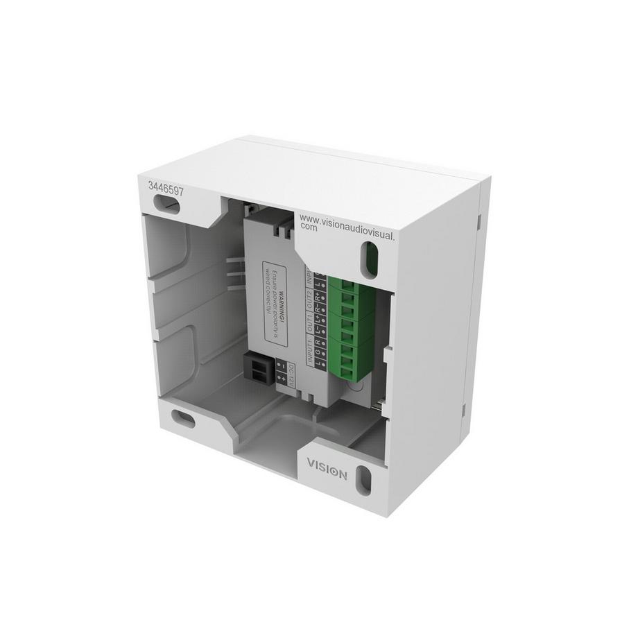 Vision  Vision TC3-AMP amplificateur audio 2.0 canaux Maison Blanc 
