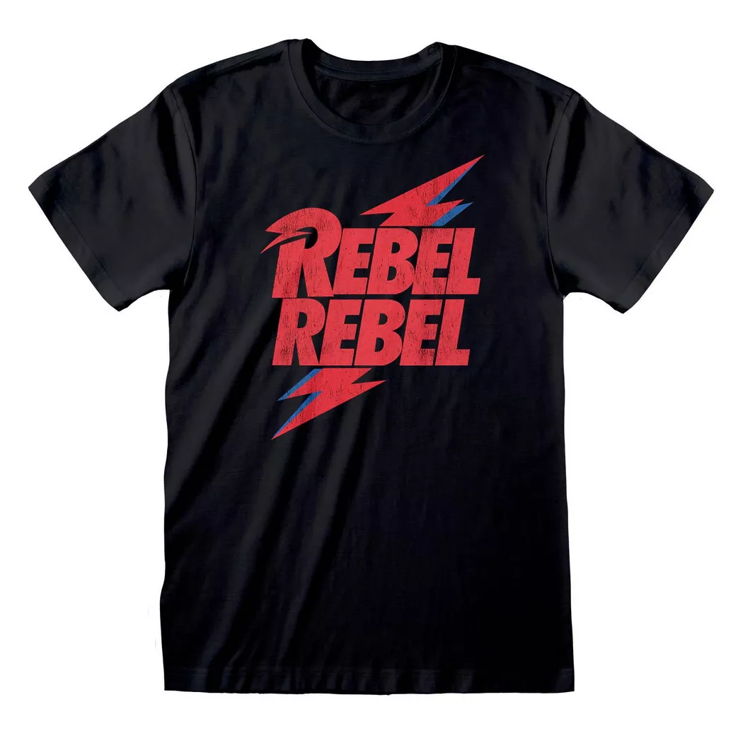 David Bowie - Rebel TShirt, für Damen, Schwarz, Größe M