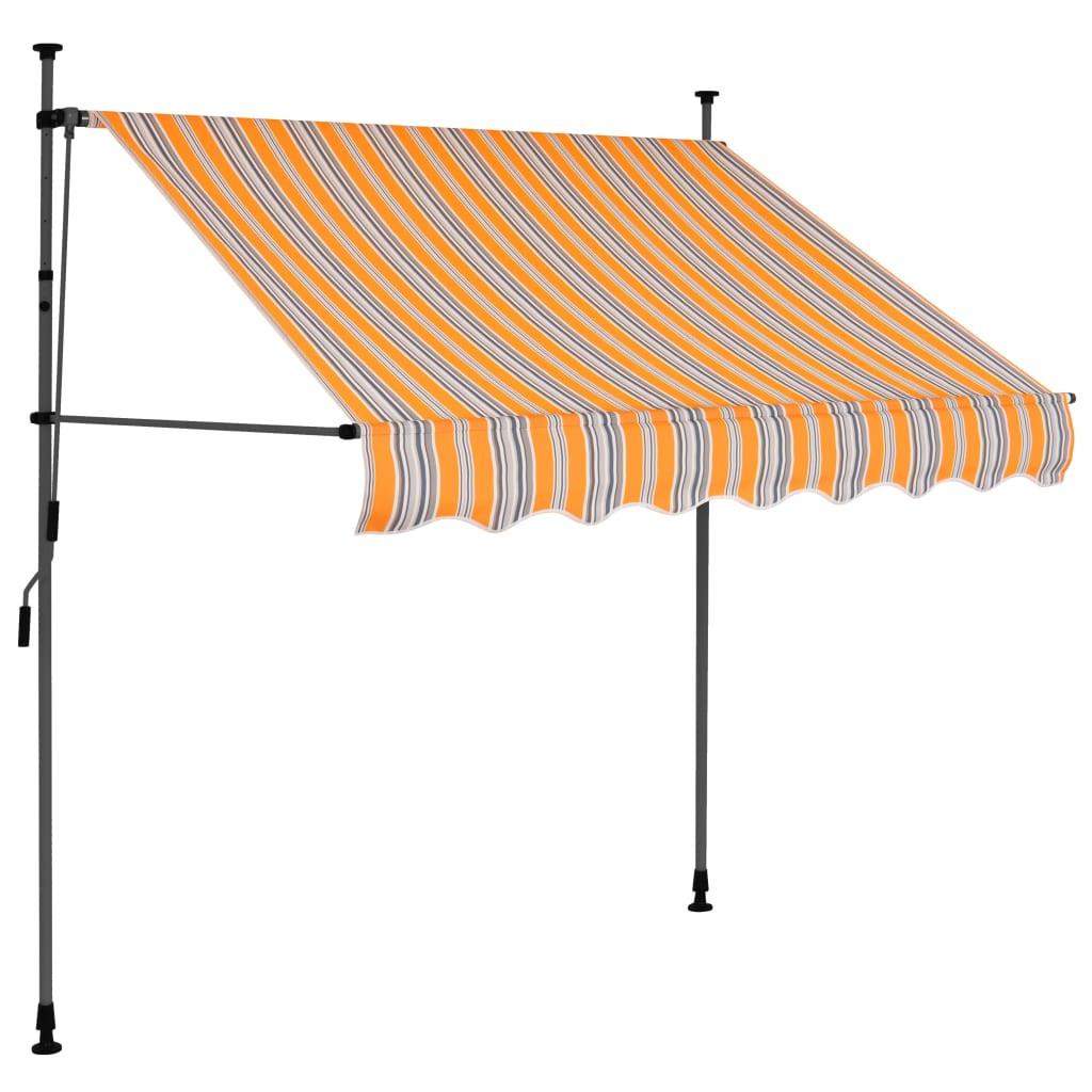 VidaXL Auvent rétractable tissu  