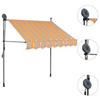 VidaXL Auvent rétractable tissu  