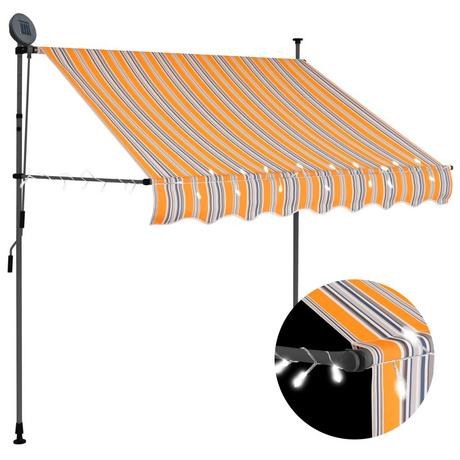 VidaXL Auvent rétractable tissu  