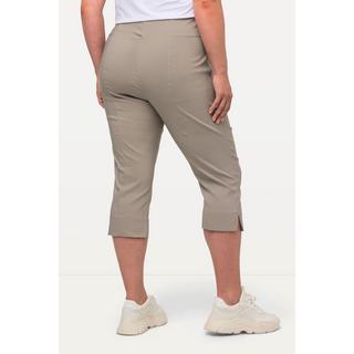 Ulla Popken  Pantaloni Capri di bengalina, estremamente elasticizzati e quasi ingualcibili, con cintura elastica 