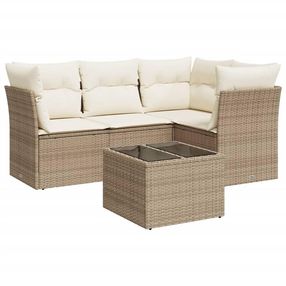 set divano da giardino Polirattan