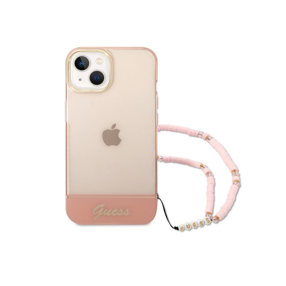 GUESS  Coque iPhone 14 Plus Colors Pearl Strap 