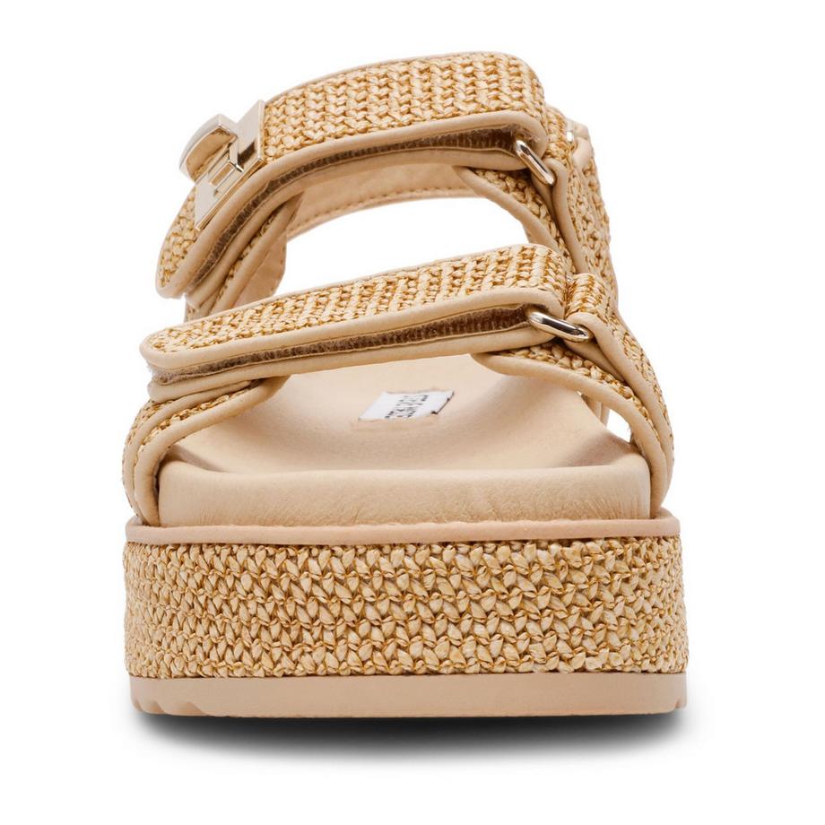 STEVE MADDEN Plateausandalen mit gewebten Riemen  