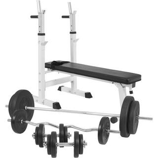 Gorilla Sports  Banc de musculation avec support 