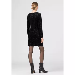 HALLHUBER  Kurzes Samtkleid mit Paillettenstickerei 