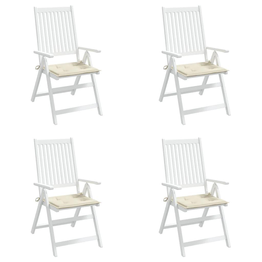 VidaXL Coussins de chaise de jardin 4 pcs   40x40x3 cm  