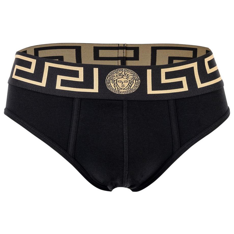 VERSACE Topeka Bi-Stretch Cotone Organico Jersey Slip Confezione da 3  