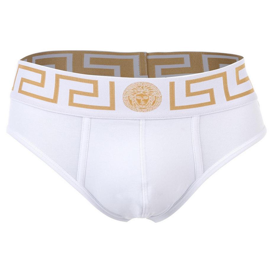 VERSACE Topeka Bi-Stretch Cotone Organico Jersey Slip Confezione da 3  