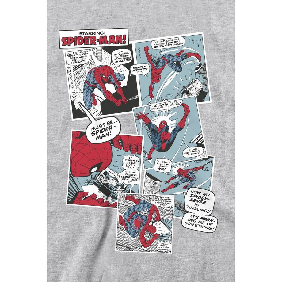 Spider-Man Sweatshirt à Panneaux de Bande Dessinée  