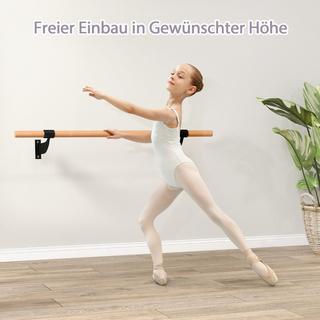 Northix  120 cm lange Tanzstange Wandmontierte Ballettstange Ballettausrüstung Fitnessstange mit fester Höhe 