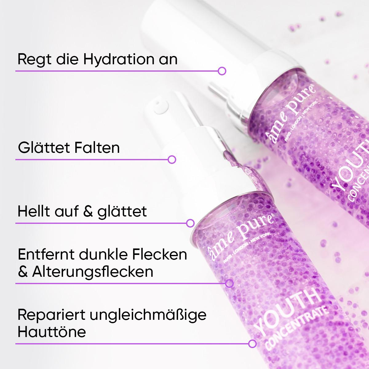 âme pure  Youth Concentrate Serum/ Anti-Aging-Wirkung Hyaluron Gesichtsserum/ Intensive Feuchtigkeitsversorgung 