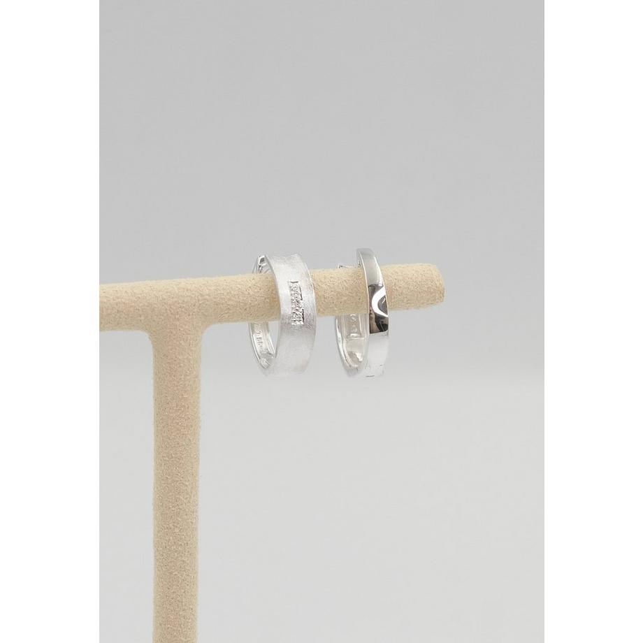 MUAU Schmuck  Creolen Weissgold 750 Diamant 0.03ct. 15mm 